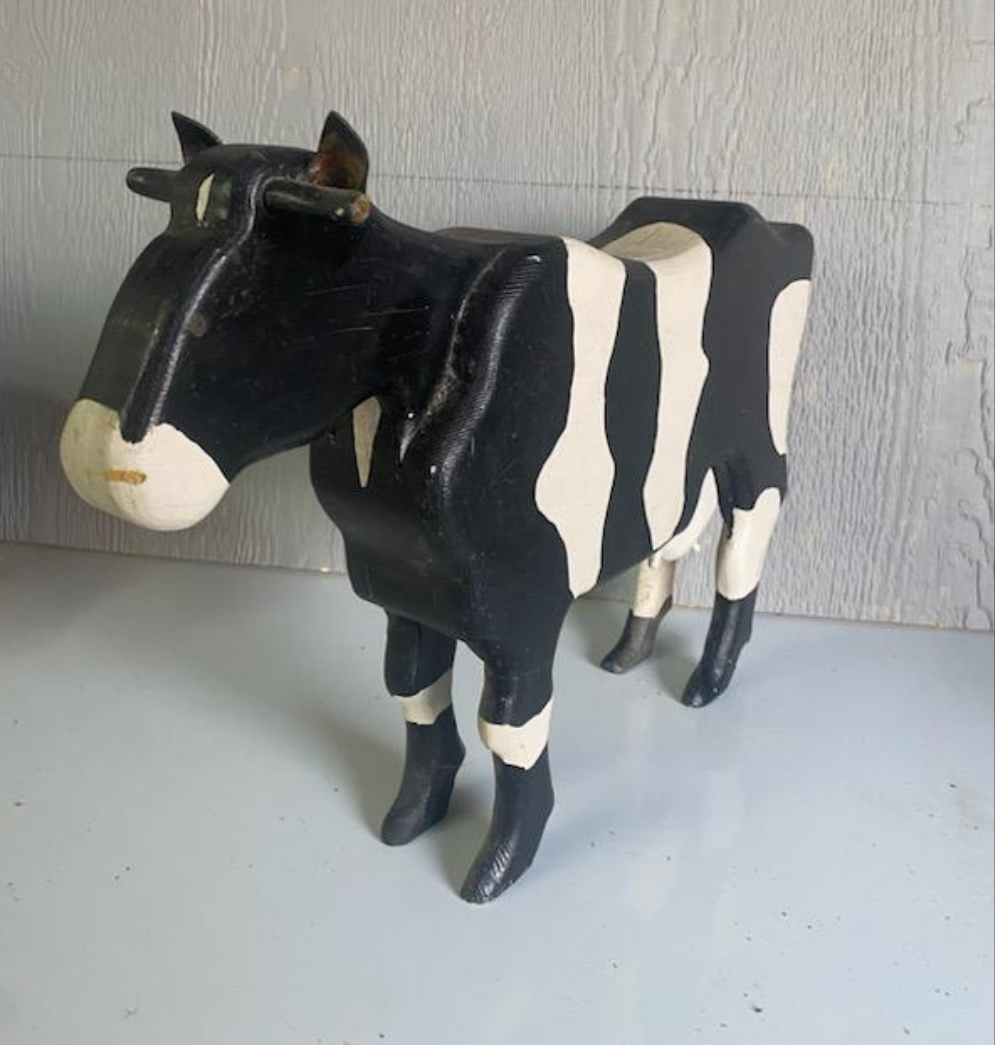 Large Wooden Cow